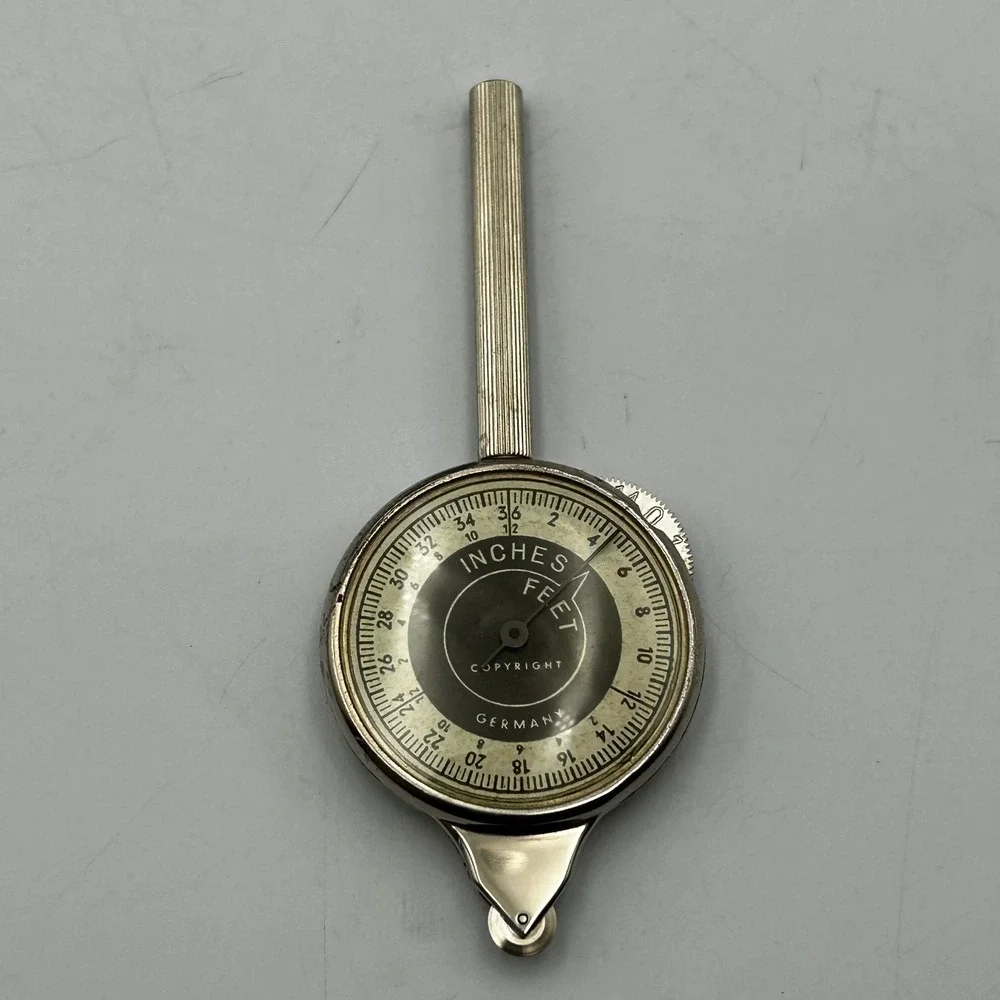 Brookstone Map Measurer Silver Opisometer Germany 2962 EUC with Box Instructions